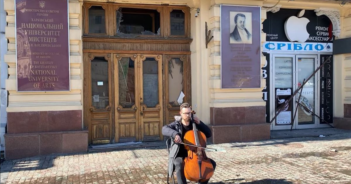 En cellist fra Kharkiv